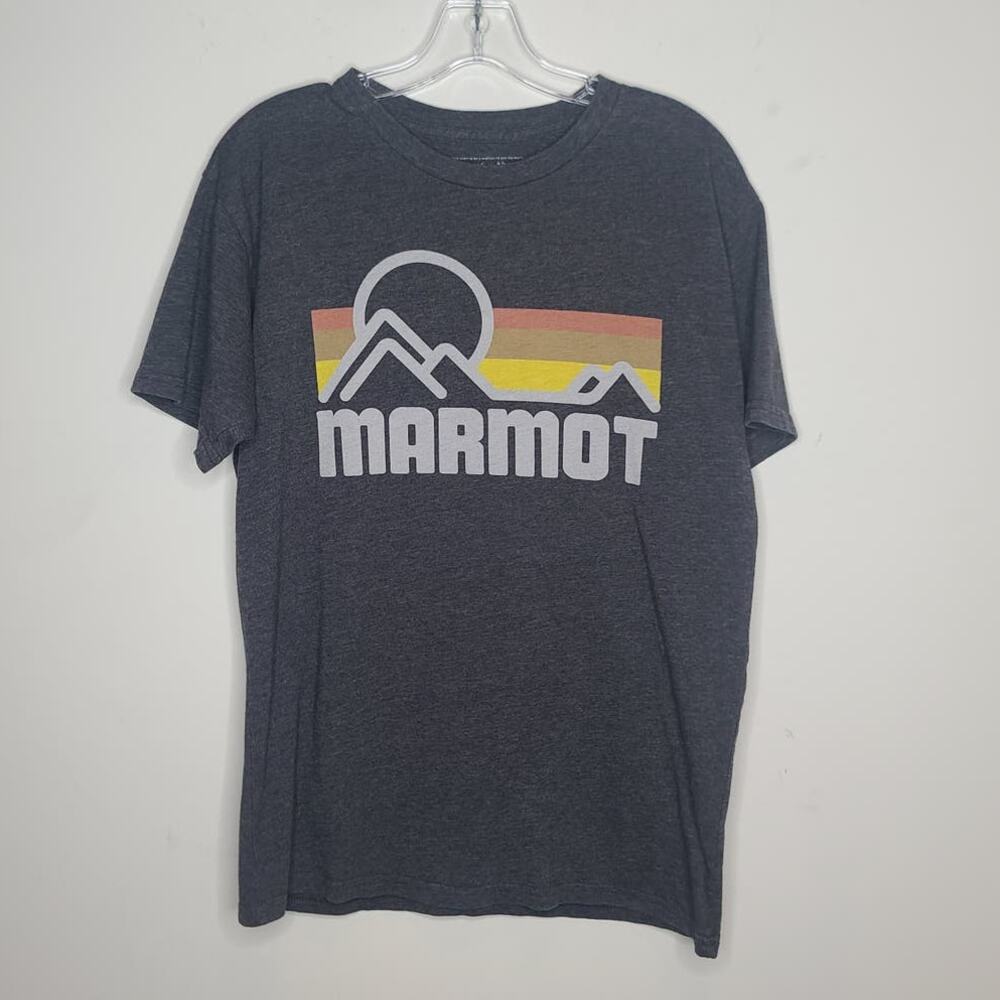 Marmot x Thread grey graphic print short sleeve shirt - medium